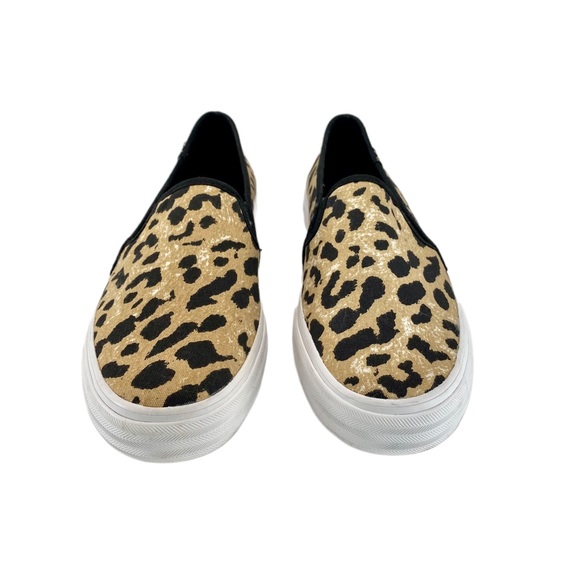 KEDS DOUBLE DECKER LEOPARD SLIP-ON SNEAKER 7.5 - Picture 3 of 11